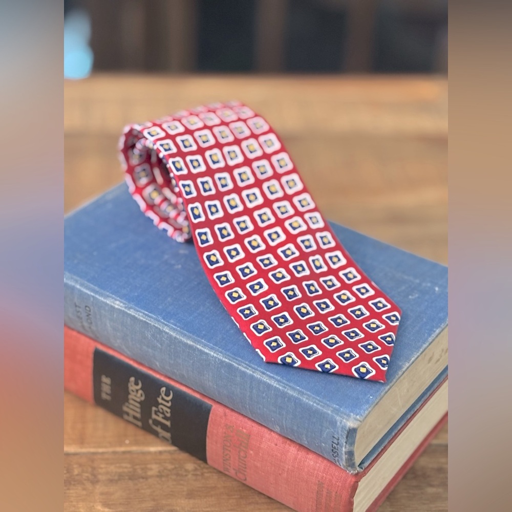 Lauren Ralph Lauren Geometric Silk Tie. Men’s 59”L | Modern | Preppy | Americana